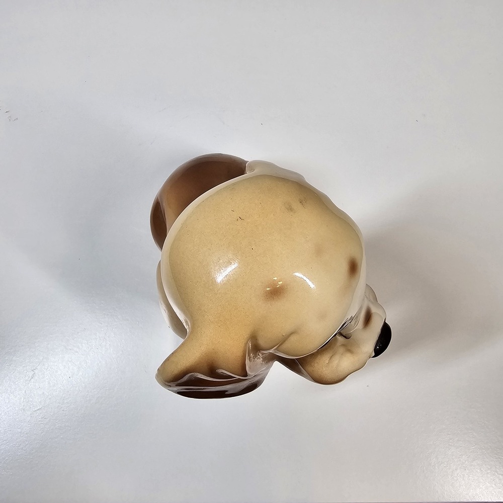 Basset Hound Dog VTG Sad Eyes Sitting Statue Figurine Japan Retro Adorable 5.5" - Picture 7 of 14